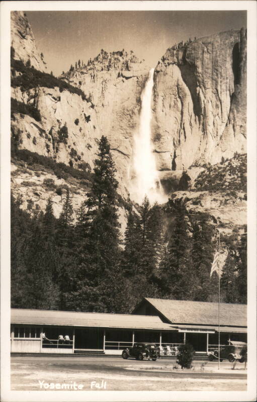 Yosemite Fall and Yosemite Lodge Yosemite National Park California