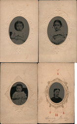 Set of 4: CDV Tintype Photos Original Photograph