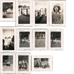 Lot of 11 Photos of People in Sacramento and Soquel Original Photograph
