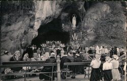 Lourdes La Grotte Postcard