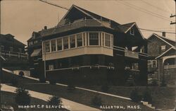 Home of C.P. Seaverns, Allerton, Mass. Postcard