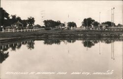 Reflections at Memorial Field, David City, Nebraska Postcard