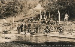 Kansas Soldiers at Hot Springs, South Dakota Postcard