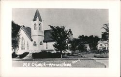 M.E. Church, Madison, Nebraska Postcard