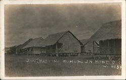 Officers Line, Momungan, Mindanao, Philippines C.A.C. Postcard