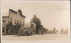 Main Street, Mecosta, Mich. Postcard