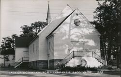 Lady of Victory Church, Camp Ellis, Saco, Maine Postcard