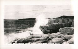 Nordic Shore, Looking Toward Grindstone, Winter Harbor, Maine Postcard