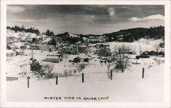 Winter Time in Julian, Calif. Postcard