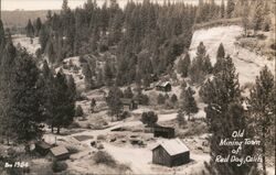 Old Mining Town of Red Dog, California Postcard