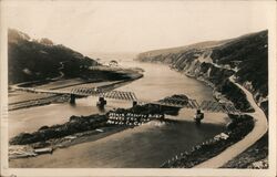 Where Navarro River Meets the Sea, Mendocino County, California Postcard