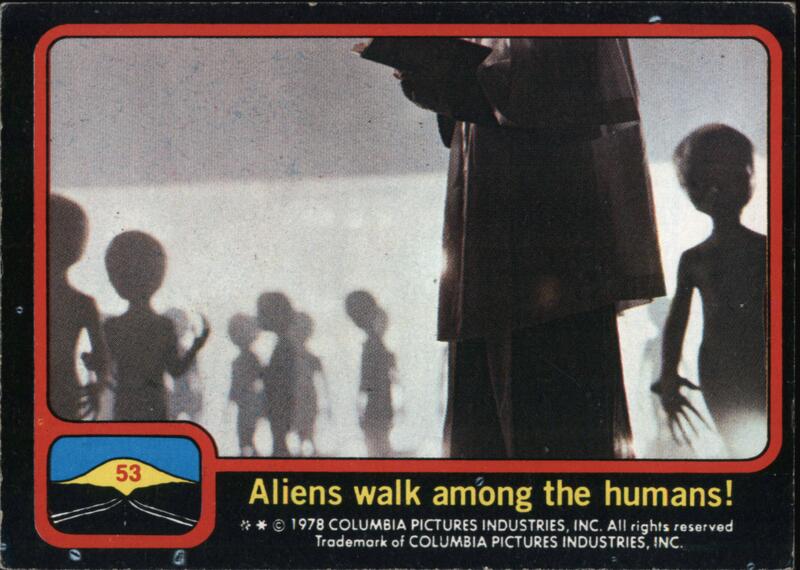 Close Encounters of the Third Kind Movie Card 53 Aliens