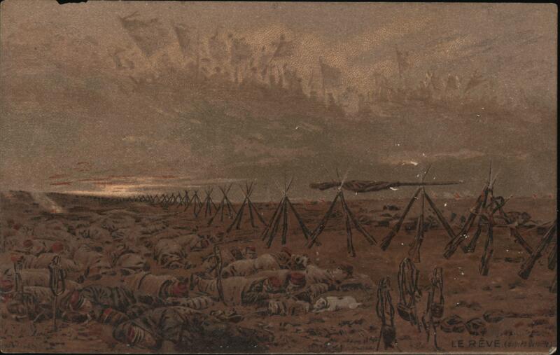 WWI French Soldiers Sleeping, Le Rêve (The Dream)