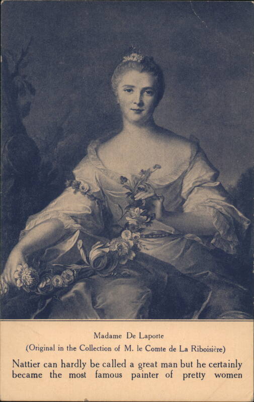 Madame De Laporte by Nattier, Wanamaker Art Collection Postcard