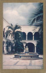 Patio of the House of Hospitality, 1935 California Pacific International Exposition Postcard