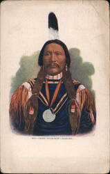 Chief Buckskin Charley, Native American Postcard