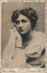 Margaret Fraser, British Actress, Portrait Postcard Postcard