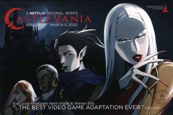 Castlevania Season 5 March 5, 2020 netflix Rack Cards