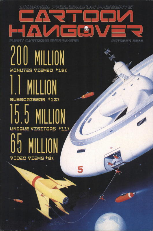 Cartoon Hangover Rack Cards