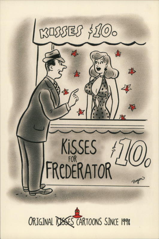 Kisses $10 for Frederator Rack Cards