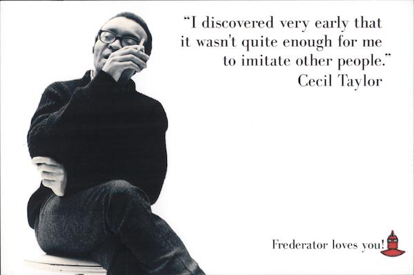 Cecil Taylor Federator Loves You Rack Cards