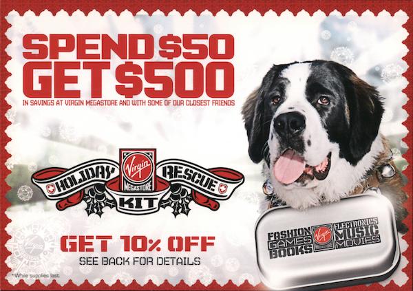 Virgin Holiday Rescue Kit Rack Cards