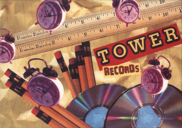 Tower Records /Videos /Books Rack Cards