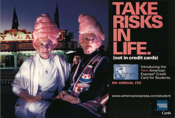 American Express Take Risks in Life Rack Cards