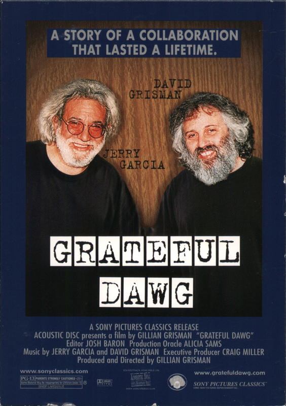 David Grisman and Jerry Garcia Grateful Dawg Rack Cards