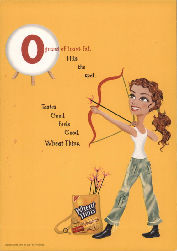 Wheat Thins Advertising Rack Cards