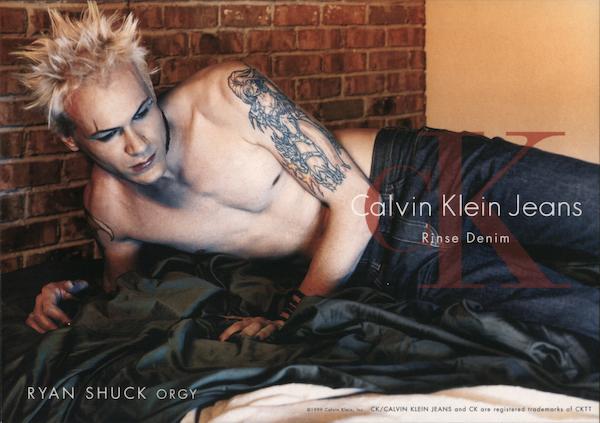 Calvin Klein Jeans Rinse Denim Rack Cards