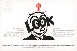 Channel Frederator is the #1 largest animation network in the world. Postcard