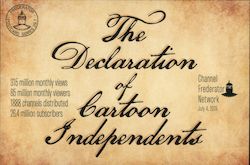 "The Declaration of Cartoon Independents" by Channel Frederator Network Postcard