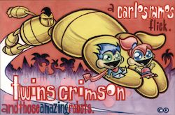 Twins Crimson and Those Amazing Robots - Oh Yeah! Cartoons Postcard