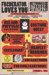 Network Studios Digital Books Bee and Puppycat Lazy in Space Costume Quest Postcard