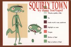 "Squirly Town" by doug TenNapel - Frederator Postcard