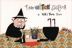 Two Witch Sisters a Niki Yang hort Fredrator Postcard