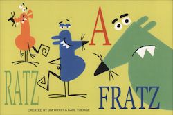 Ratz A Fratz, Jim Wyatt & Karl Toerge, Frederator Studios Postcard