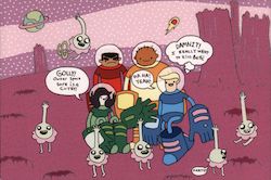 Bravest Warriors Cartoon Advertising Postcard