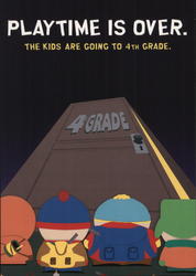 South Park The Fourth Grade Years Advertising Postcard