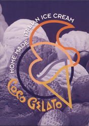 CoCo Gelato Homemade Italian Ice Cream Postcard