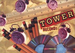 Tower Records /Videos /Books Rack Cards Postcard Postcard Postcard
