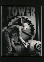 Tower Reciods Advertising Postcard