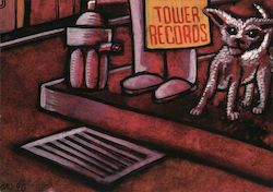 Tower Records "the internet's real record store" Postcard