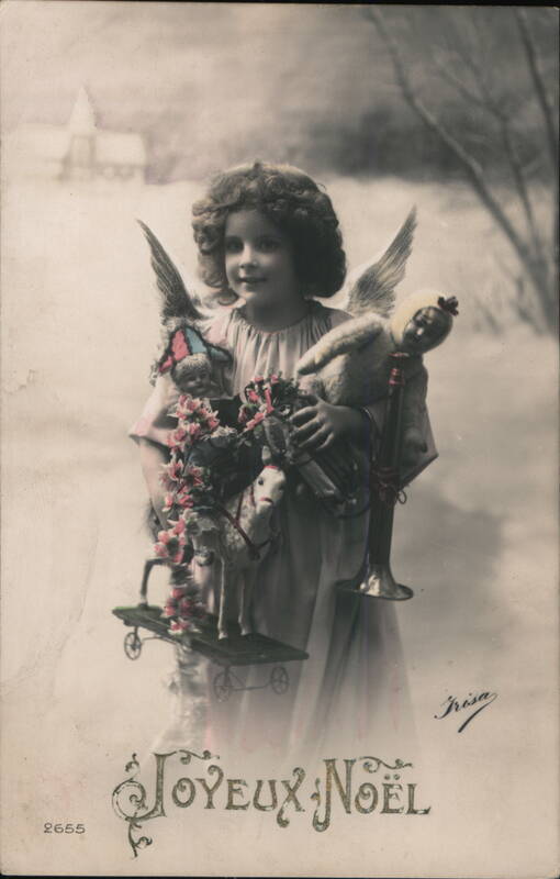 Angel Girl with Christmas Toys, Joyeux Noël Irosa