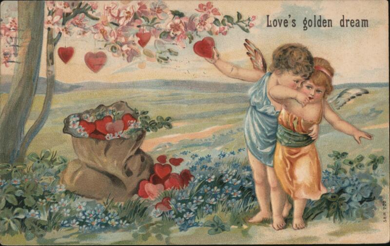 Love's Golden Dream, Cherubs with Hearts Angels