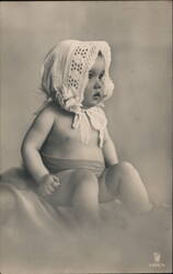 Baby in Bonnet Postcard