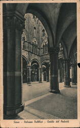 Palazzo Pubblico - Cortile del Podestà, Siena Postcard
