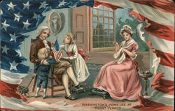 Washington's Home Life at Mount Vernon Postcard