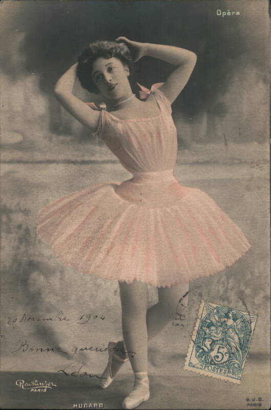 Vintage Ballet Dancer, Pink Dress, Paris, France Dancing